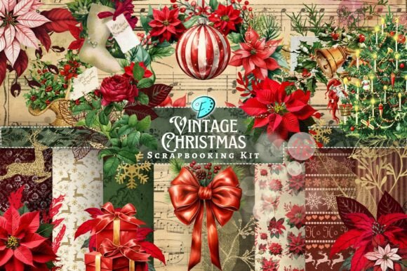 Embracing Nostalgia with the Vintage Christmas Scrapbooking Kit