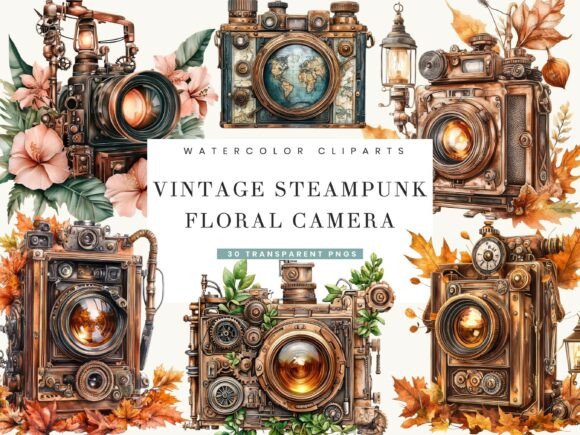 Exploring the Vintage Steampunk Floral Camera Aesthetic
