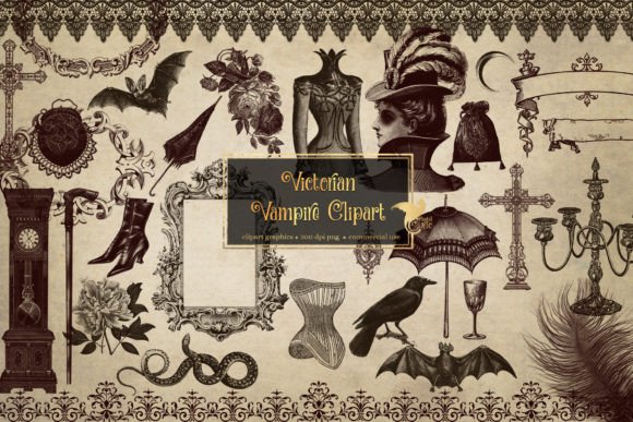 Victorian Vampire Clipart: Unlocking Gothic Design
