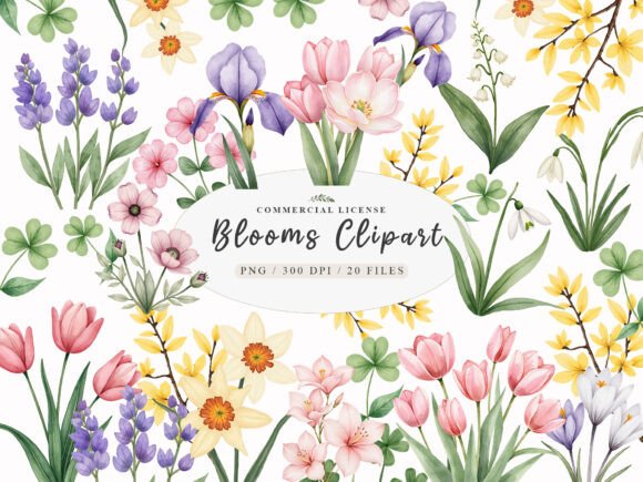 Watercolor Botanical Spring Blooms Png: A Fresh Toolkit for Creative Projects