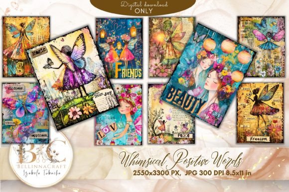 Whimsical Positive Words Junk Journal: Your Creative Toolkit